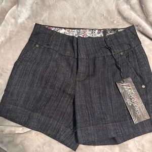 One 5 One dark‎ indigo chino denim jean shorts size 6